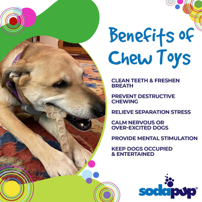 Flower Tower Nylon Chew Toy for Aggressive Chewers - USA Made Enrichment Toy