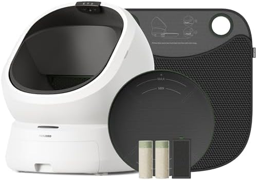PETLIBRO Automatic Litter Box Bundle with Accessories Kit, Open Top Self Cleaning Litter Box with AI-Camera Waste Analysis, Multi-Cat Recognition, Usage Tracking, Auto Odor Control & Safety Sensors