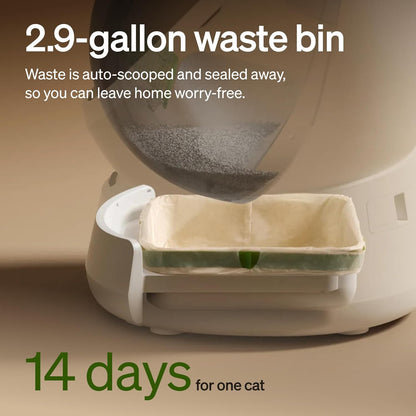 PETLIBRO Automatic Litter Box Bundle with Accessories Kit, Open Top Self Cleaning Litter Box with AI-Camera Waste Analysis, Multi-Cat Recognition, Usage Tracking, Auto Odor Control & Safety Sensors