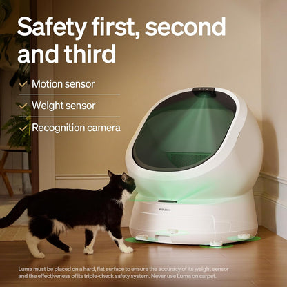PETLIBRO Automatic Litter Box Bundle with Accessories Kit, Open Top Self Cleaning Litter Box with AI-Camera Waste Analysis, Multi-Cat Recognition, Usage Tracking, Auto Odor Control & Safety Sensors