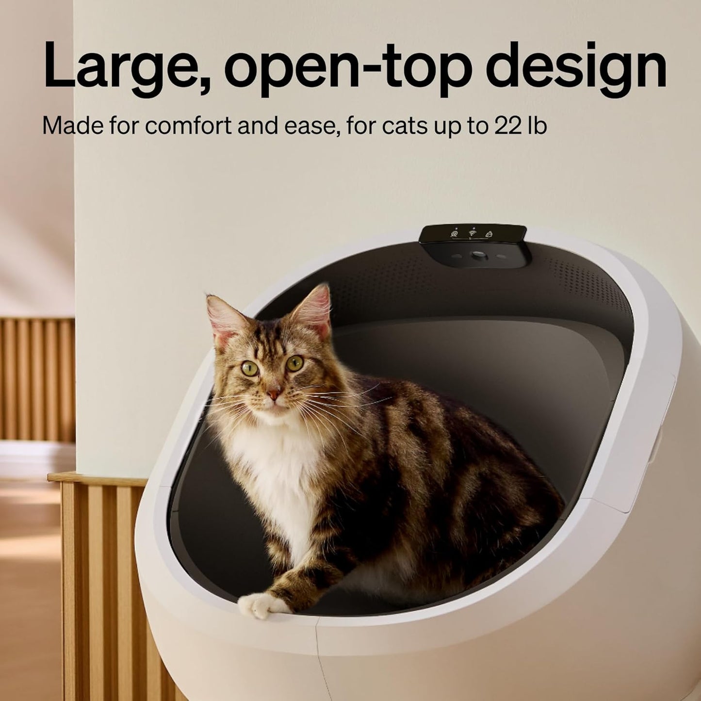 PETLIBRO Automatic Litter Box Bundle with Accessories Kit, Open Top Self Cleaning Litter Box with AI-Camera Waste Analysis, Multi-Cat Recognition, Usage Tracking, Auto Odor Control & Safety Sensors