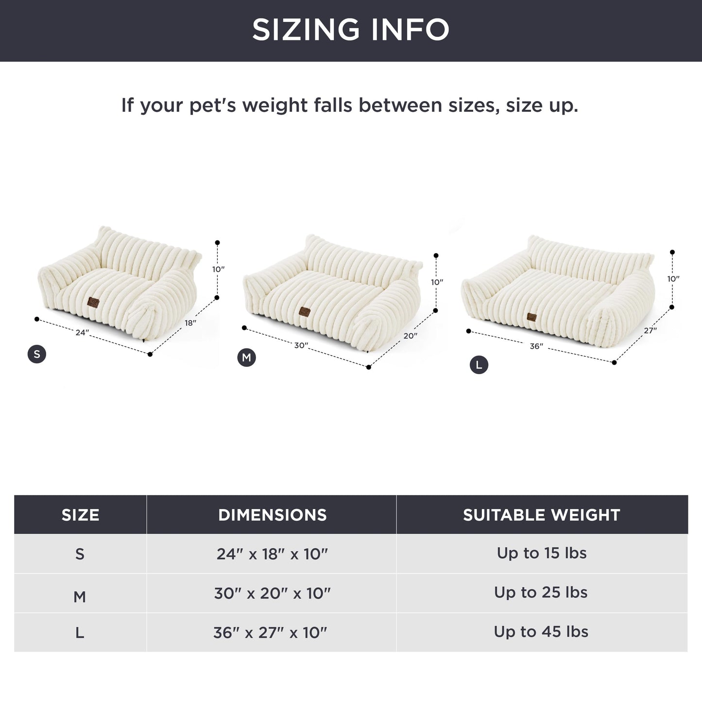 Bedsure ComfyFleece™ Cute Cat Couch for Pets - As Seen on TV on Good Day New York, Fluffy Cats beds for Indoor Cats with Removable Washable Cover, Supportive Pet Sofa, 24inch, Cream