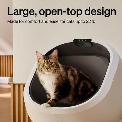 PETLIBRO Automatic Litter Box Bundle with Accessories Kit, Open Top Self Cleaning Litter Box with AI-Camera Waste Analysis, Multi-Cat Recognition, Usage Tracking, Auto Odor Control & Safety Sensors