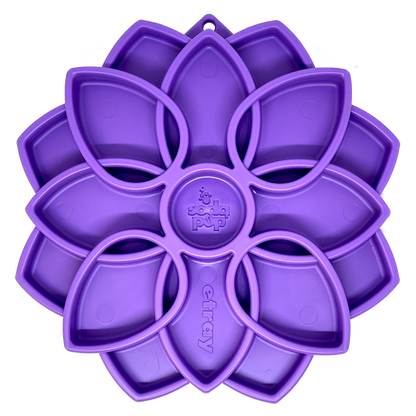 Mandala eTray Shallow Slow Feeder Dog Bowl for Enrichment | USA Made