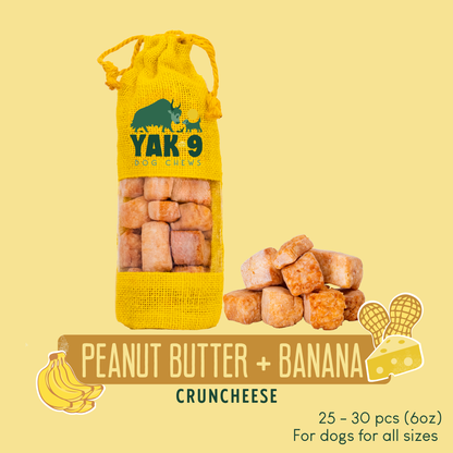 Peanut Butter & Banana Chews for Dogs