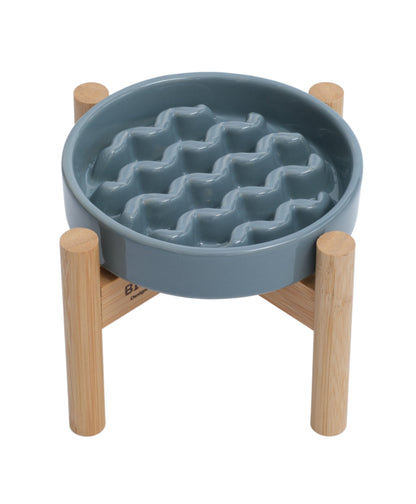 [Macaroni] Slow Feeder Dog Bowls - Yellow / Frozen Blue / Purple