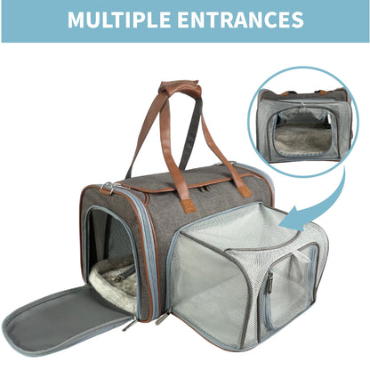 Mr. Peanut's Gold Series Standard Size Airline Compliant Expandable Pet Carrier V2.0