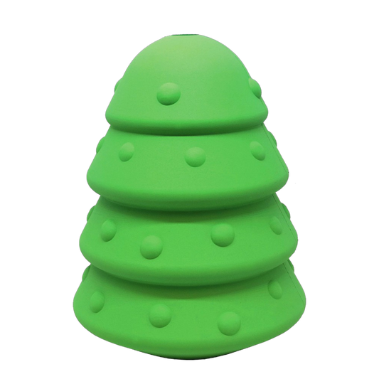 Christmas Tree Dog Toy - Durable Rubber Chew Toy for Large Dogs | USA Made